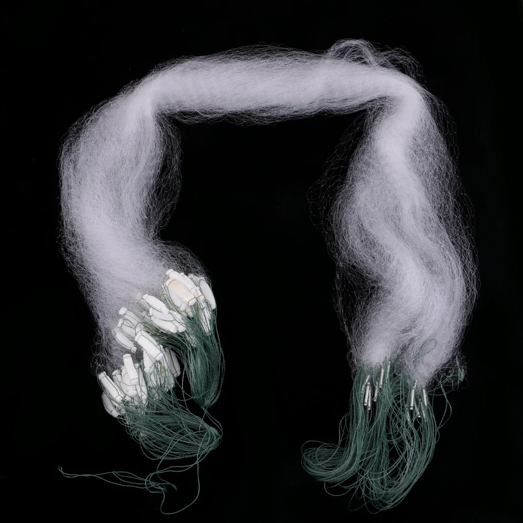 20m x 1.2m Fishing Net with Float Fish Trap Monofilament Small Mesh Gill Casting Net  Easy Throw for Hand Casting 1cm net hole