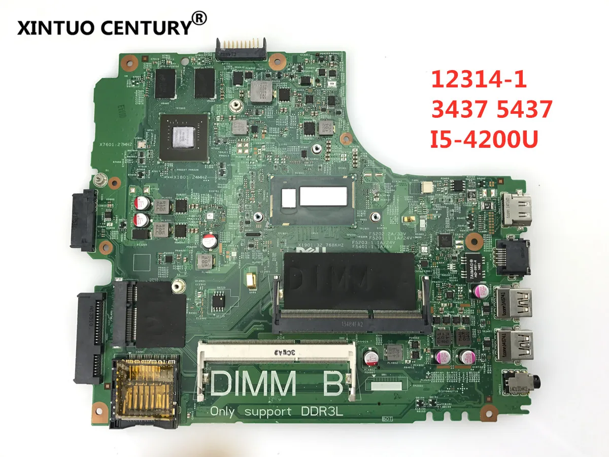 12314-1 для DELL Inspiron 3437 5437 Материнская плата ноутбука I5-4200U GT720M/2G CN-0YFVC4 DOE40-HSW ПРБ: VF0MH