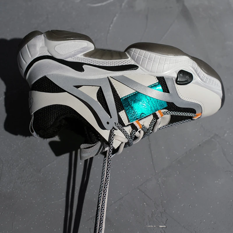 Buono Scarpe/женские кроссовки на платформе; женская спортивная обувь из натуральной кожи; женская повседневная обувь на шнуровке; chaussures femme; релективная обувь