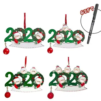 

Personalized Family Christmas Ornament Kit DIY Name Blessing Christmas Tree Hanging Pendant Creative Gift