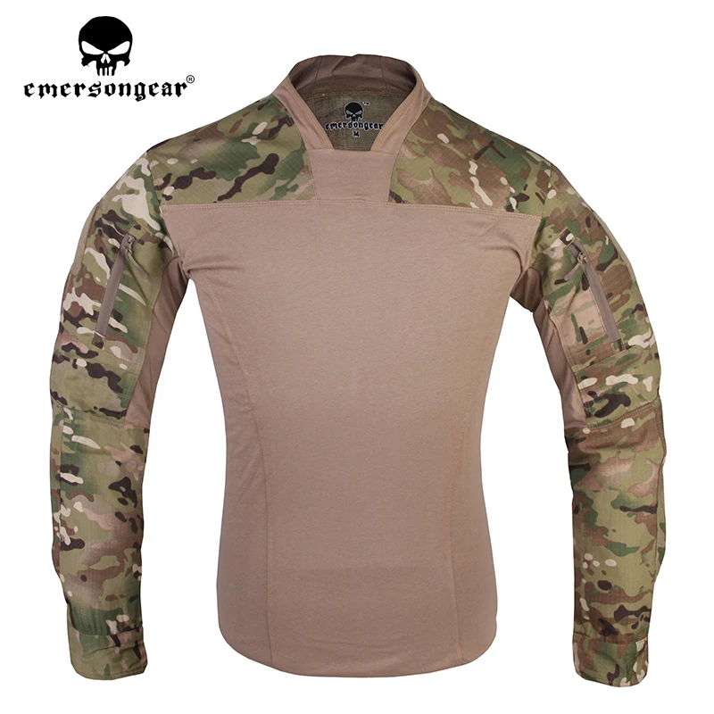 Emersongear мужские тактические футболки официальные легкие боевые Мультикам