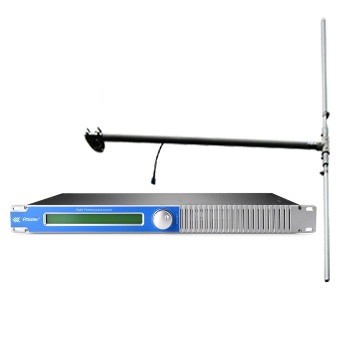 Трансмиттер радиовещания 150 Вт RDS FM 87 108 МГц DP100 двухполюсная антенна