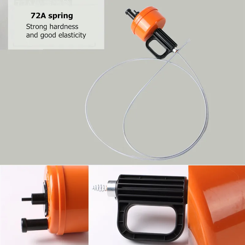 4M Bathroom Floor Kitchen Toilet Sewer Blockage Hand Tool Pipe Dredge 4 Meters Drains Dredge Pipes Sewer Sink Cleaning Tool