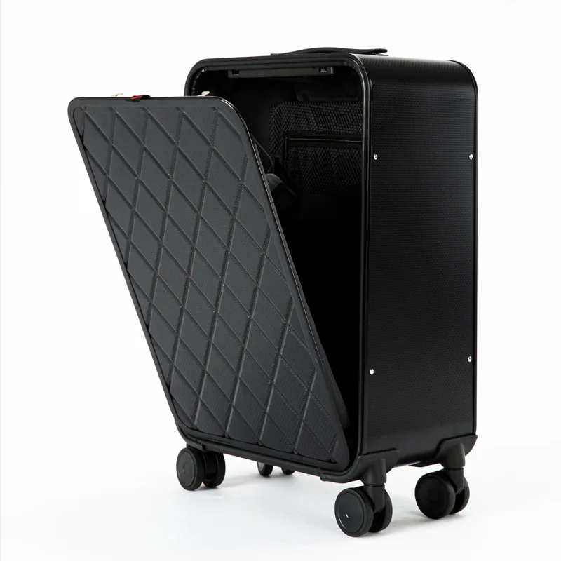 

Side Aluminum Magnesium Alloy Travel Trolley Rhombus Anti-Resistant Travel Lugguge Boarding Bag 16 Luggage 20-Inch 24-Inch