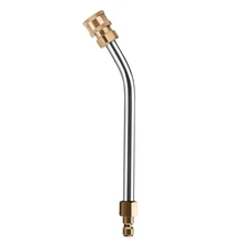 Удлиняющая палочка для очистки желоба 6,7 дюйма для водостоков, крыш или грузовых автомобилей, угол 30 градусов, 1/4 дюйма, быстрое подключение, 4000