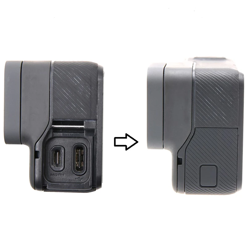 Replacement Side Door USB-C Mini HDMI Port Side Cover Repair Part for GoPro HERO5 HERO6 Hero 5 6 for Go Pro Accessory