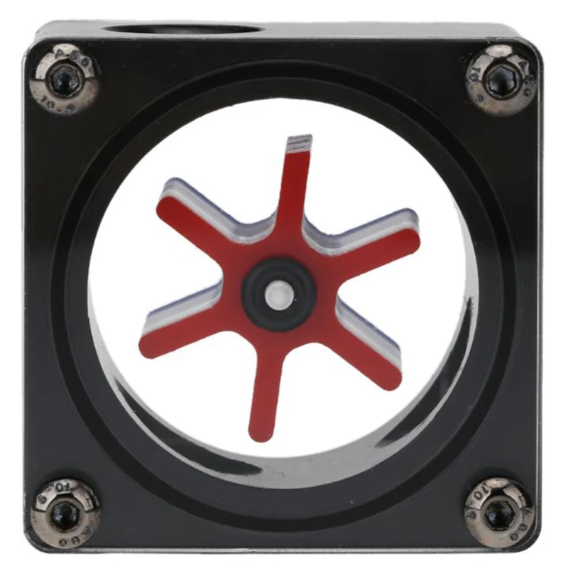 G1/4 Port 3 Impeller Pom Acrylic Water Flow Meter Current Meter Indicator Water Cooler for Computer Pc Water Cooling System