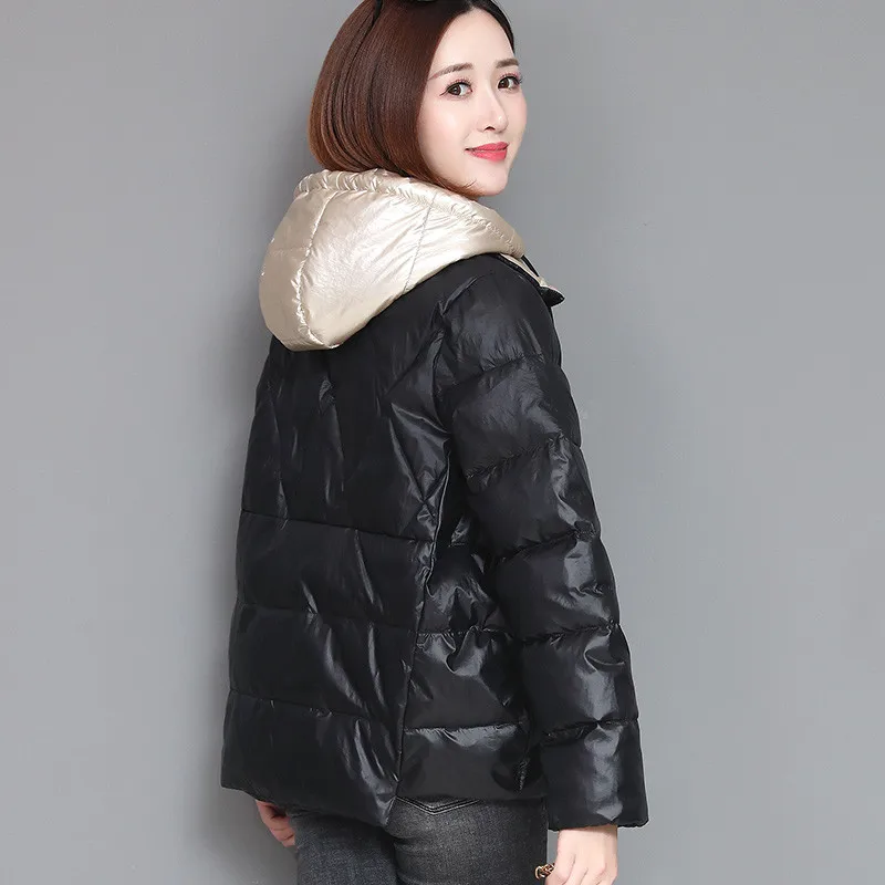 Jaqueta de inverno feminina, casaco de algodão