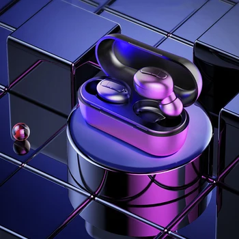 

Wireless Stereo HiFi Headset Sweatproof Bluetooth Sports TWS Earphones Portable Mini Running Invisible Earbuds With Charging Box