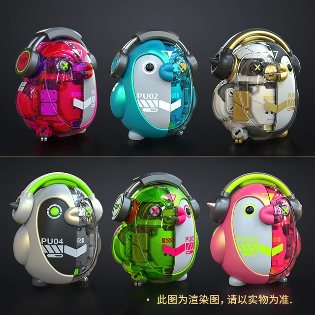 PUPU Mecha Blind Box Surprise Box Toys Guess Bag Caja Ciega Blind Bag Toys for Girls Boys Figures Anime Action Ornaments Model 4