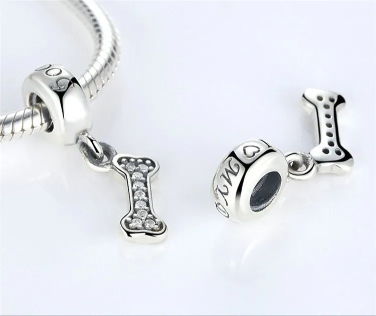 Fit Pandora браслет серебро 925 CZ луна Кот бусины собаки S925 лиса кролик обезьяна коала Медведь Подвески-талисманы с домашними животными для изготовления ювелирных изделий