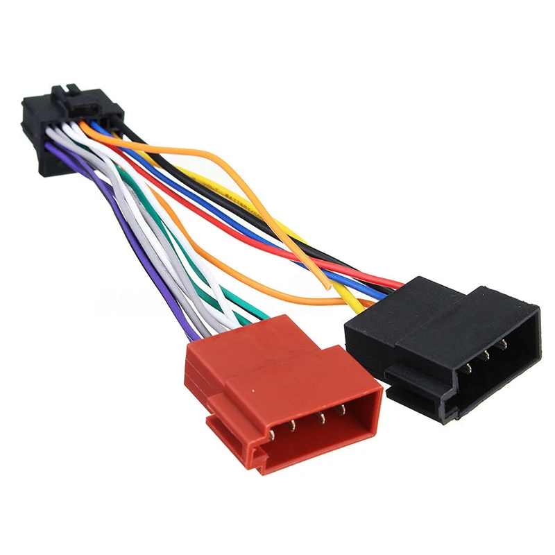 Car Wire Cable Adapter 1 Pcs Car Wire Harness Adaptor For Kenwood / JVC Auto Stereo Radio ISO 16 Pin