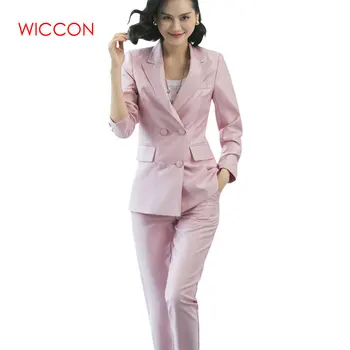 

Elegant Long Ladies Blazer With Buttons Women Solid Jacket High Quality Fashion Outwear Coat Black Pink White Blue Champagne