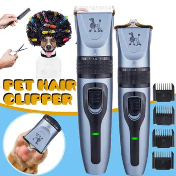 

Rechargeable Pet Dog Hair Trimmer Animal Grooming Clippers Cat Cutter Machine Shaver Electric Scissor Remover Haircut Machine