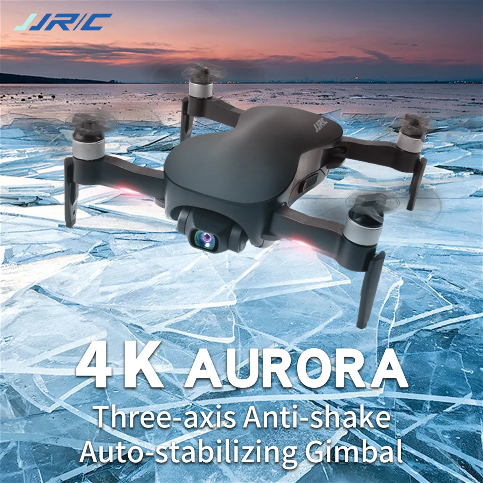 Квадрокоптер Jjrc X12 складной 3-осевой стабилизатор Gps 4k Hd Wi-Fi Fpv позиционирование