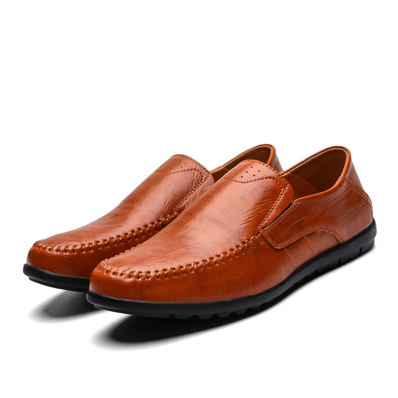Size 44 New Fashion Summer Spring Men Driving Shoes Loafers Leather Boat Shoes Breathable Male Casual Flats Loafers%A903