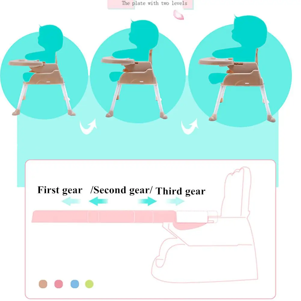 Kidlove 4 в 1 многофункциональное детское обеденное кресло складное портативное