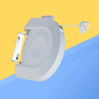 

12m Retractable Clothesline Heavy Duty Portable Clothes Dryer with Adjustable PVC Rope String(White)