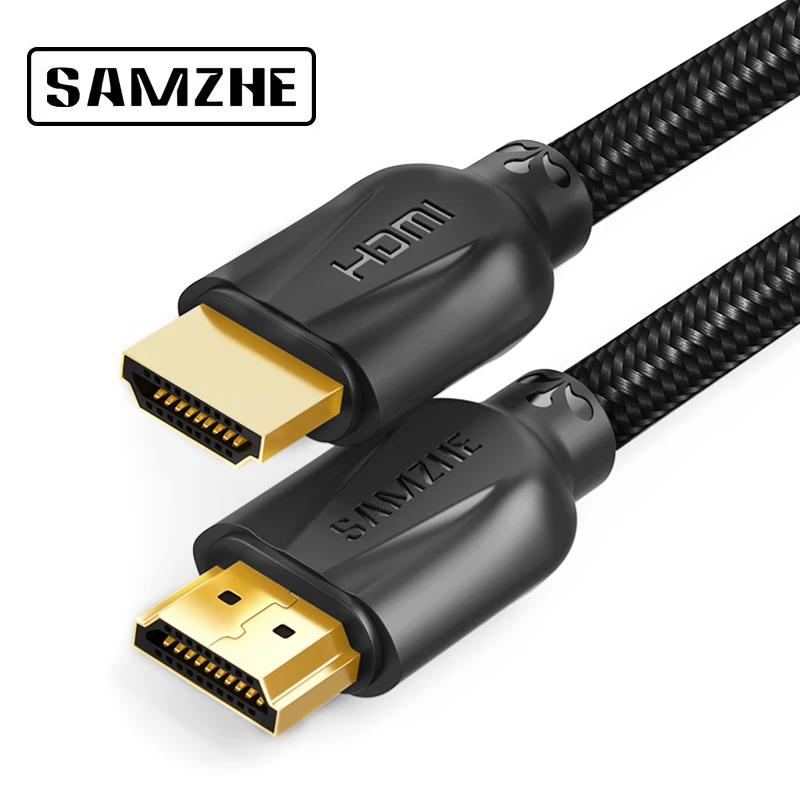 SAMZHE 4K HDMI 2 0 кабель 60 Гц Разрешение 3D Поддержка Хлопок для ноутбука/ТВ коробка PS3