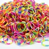 600 Pcs Refill Loom Rubber Bands Bracelet for Kids or Hair Rainbow Rubber Loom Bands Make Woven Bracelet DIY Toys Christmas Gift 1
