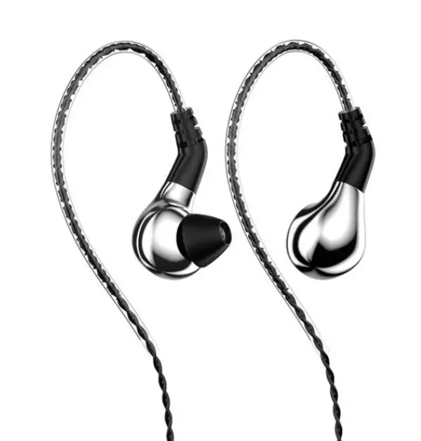 silver no mic BLON BL-03 BL03 10 мм карбоновая диафрагма Динамический драйвер в ухо наушники HIFI DJ наушники для бега съемный 2PIN кабель - Цвет: silver no mic