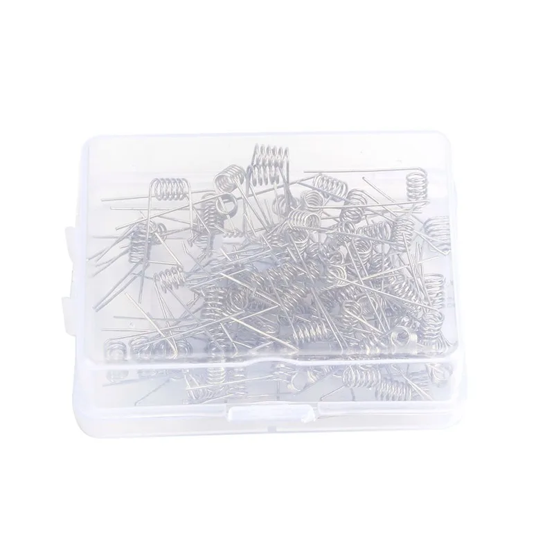 Горячая XD-100pcs катушка отец Premade NI80 SS316 Предварительно Построенная катушка 22ga 24ga 26ga 28ga Alien Clapton нагревательный провод RDA бак для электронной сигареты
