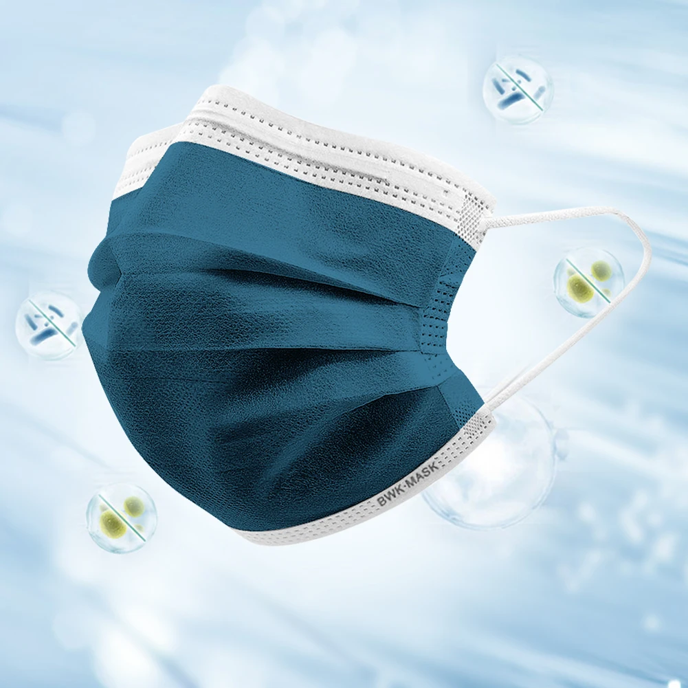 50Pcs POWECOM Carbon Disposable Face Mask Protective Face Mask For Adult Kids 4 Layers Filter Breathable Mouth Masks face mask