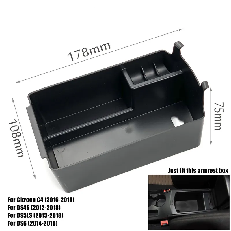 Автомобильный подлокотник коробка для хранения Citroen C5 Aircross C4 C5 C6 для DS4S DS5LS DS6 DS7 центральная консоль контейнер автомобильные аксессуары - Название цвета: For C4 2016-18