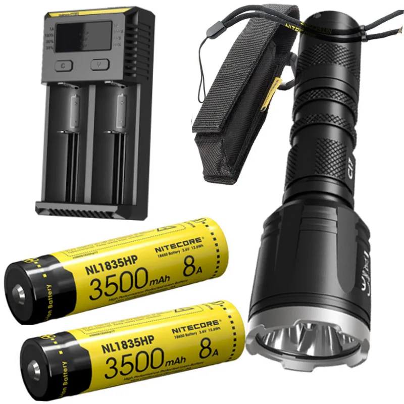 Nitecore CI7 двойной Выход Тактический ИК-фонарик 4x CREE XP-G3 S3+ 4x SST-10-IR светодиодный фонарь с 2 x NL1835HP аккумулятор i2 зарядное устройство