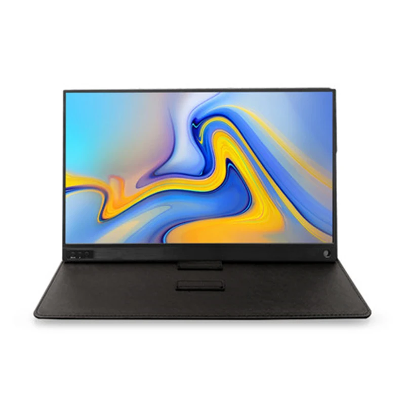  монитор 15.6 inch Portable Monitor HDMI Display 1920x1080 HD IPS Computer LED Monitor with Leather 
