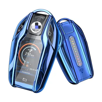 

Soft TPU Car Key Case Cover For BMW 5 7 Series Protective Shell LED Display Key Case G12 G30 G31 G32 X3 G02 X4 G05 X5 G07 X7