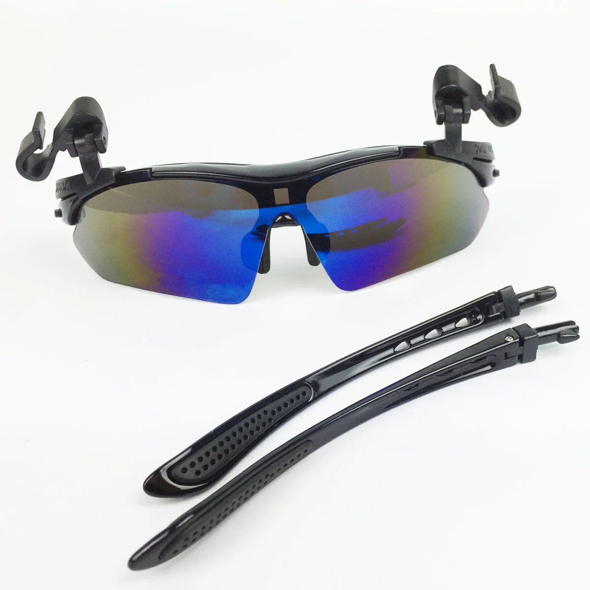 

Bloomberg Outdoor Dual-Use Multi-functional Padded Shade Glasses Polarized Sunglasses Add Home Screen Printing Logo
