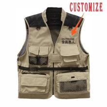 Plegie сезон весна-осень; Для мужчин s пара жилетка, без рукавов куртка Повседневное Для мужчин Harajuku многофункциональные карманы тактический жилет пальто по индивидуальному заказу