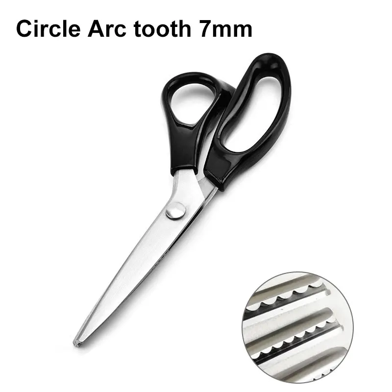 09 Creativetriangle arc lace Shear Pinking портновские ножницы волнистые кружева Dressmaker Ножницы DIY Швейные Инструменты - Цвет: 09