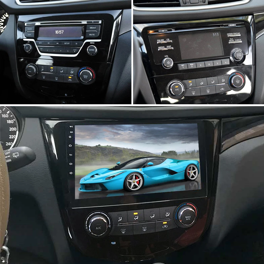  SINOSMART 8 Core CPU DSP Car Navigation GPS Player for Nissan X-trail/Qashqai/Duali 2013-2018 Suppo