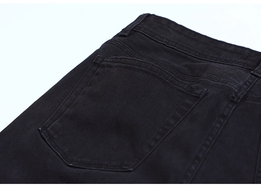 SIMWOOD осенние зимние новые черные джинсы мужские повседневные облегающие джинсовые брюки высокого качества размера плюс брендовая одежда SI980647