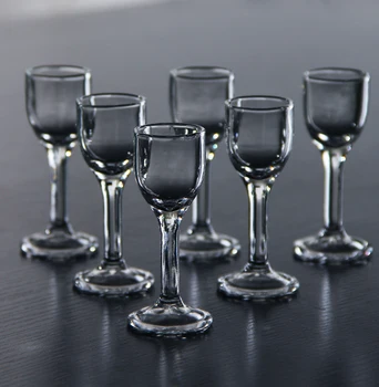 

Ounces Machine Wine Glasses -made Lead-free Glass for Chinese a Set of 6 0.3/0.5 Liquor, 10ml / 15ml Old Fashioned Glass Round
