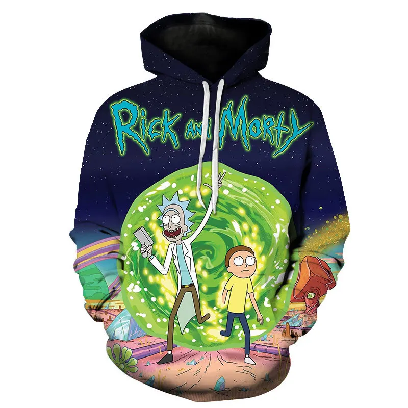 Rick and Morty Hot Wilderness Series Anime Hoodie 3D Print Sweatshirt Cool man Hoodie