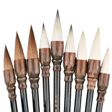 Китайская кисть для каллиграфии, большая Волчья шерсть, каллиграфическая кисть, китайская Ручка, кисть для рисования, купольная шерстяная кисть для письма