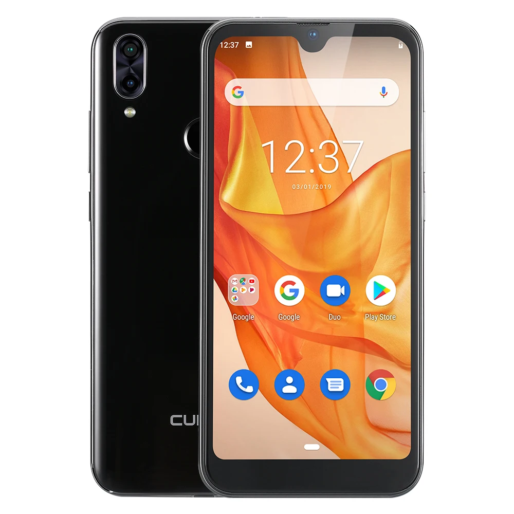 Cubot R19, 5,71 дюймов, экран для смартфона с каплями воды, Android 9,0, четырехъядерный процессор, 3 ГБ ОЗУ, 32 Гб ПЗУ, двойная задняя камера, мобильный телефон с функцией распознавания лица