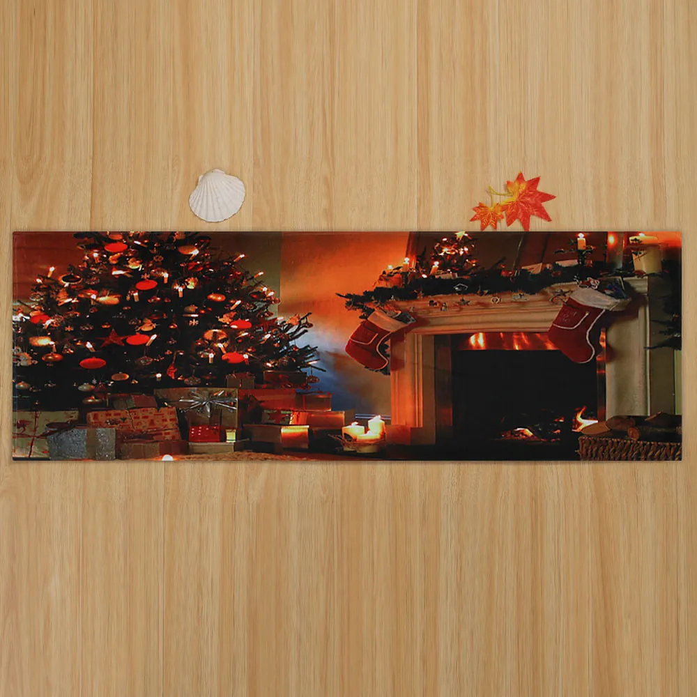Merry Christmas Придверный коврик домашние ковры Декор 40x120 см Коврик для кухни ковер для ванной длинный ковер для спальни гостиная ковер