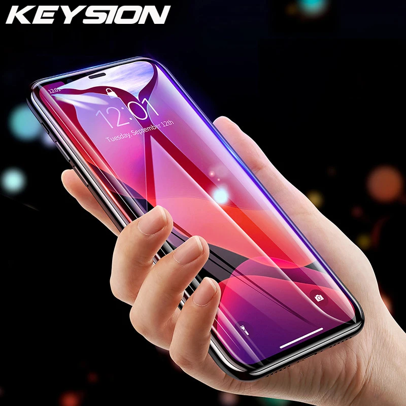 KEYSION закаленное стекло для iPhone 11 11 Pro Max защита экрана телефона HD прозрачное полное покрытие стекло для iPhone XR 6 7 8 Plus XS Max