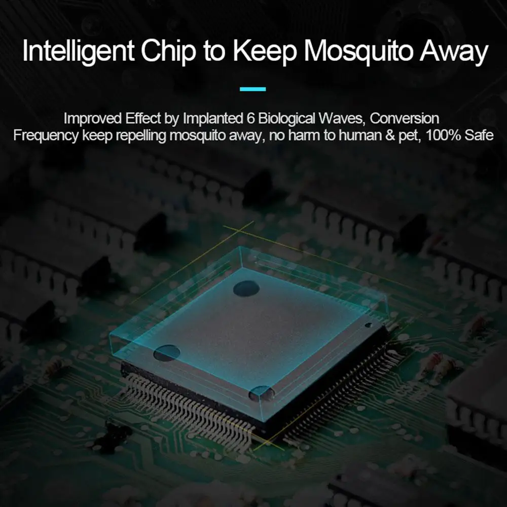 Anti-Mosquito Repellent Ultrasonic Insect Deratization Home Biological Wave Ultrasound Beautiful UK Electronic Drive Midge