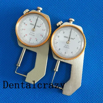 

Nice 2pc Dental Thickness Instrument Sharp Metal Caliper Measuring Precision