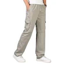 Мужские весенне-летние свободные тонкие повседневные брюки, мужские брюки, хлопковые спортивные штаны, большие размеры, код Bib Combo 2011