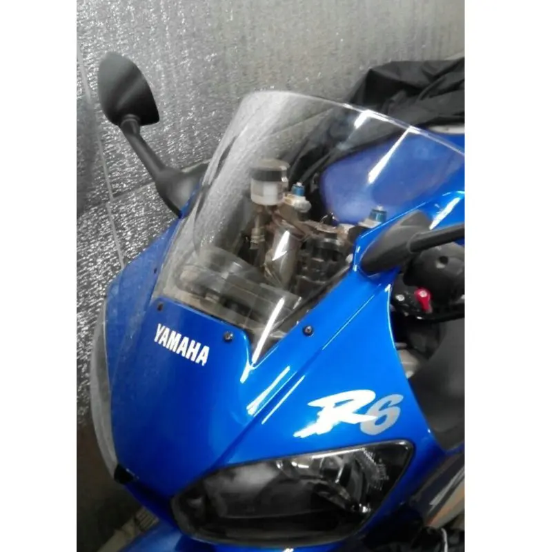 Transparent Ветра Экран для 1998 1999 2000 2001 2002 Yamaha YZF-R6 YZF R6 600 ветер Экран дефлекторы лобовое стекло цвет синий, черный; большие размеры дыма иридия - Цвет: Transparent