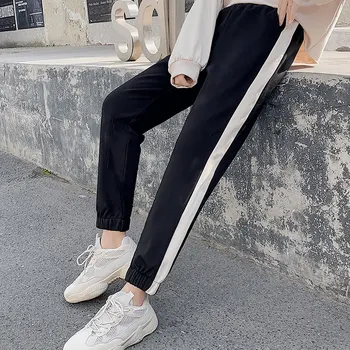 

Women Summer Casual Pants New Korean Loose Thin Harem Pants Ankle Length Pants Turnip Pants Plus Size Woman Elastic Wait