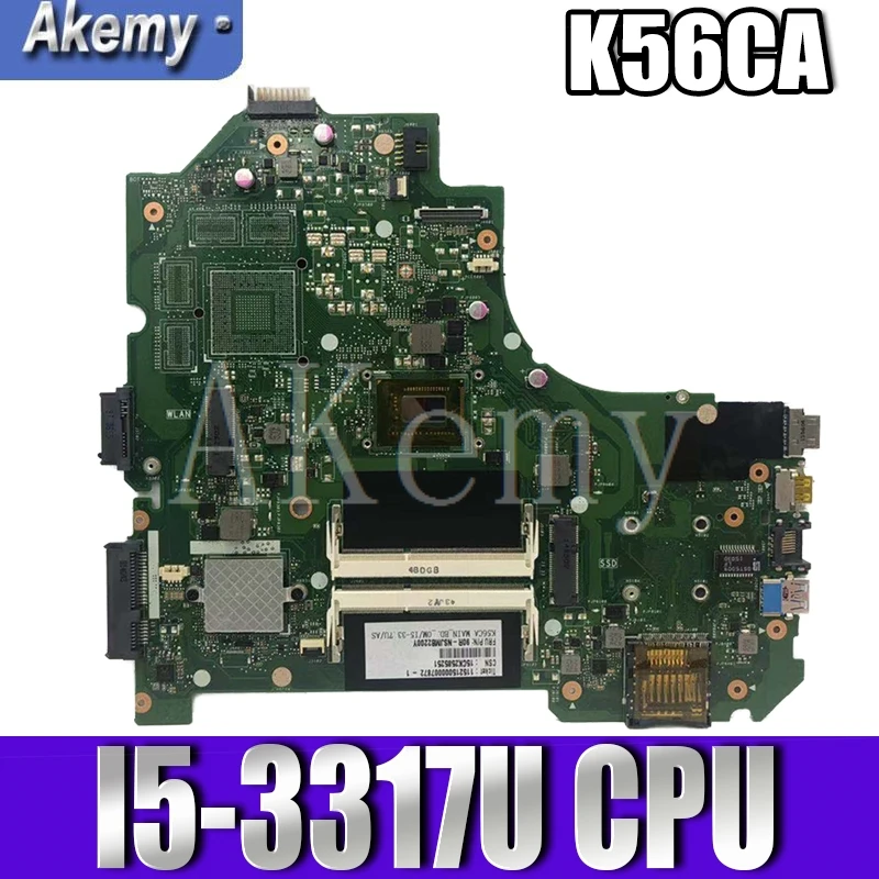 K56CA для For Asus S550CA K56CM материнская плата ноутбука I5-3317U процессор GM с оригинальным