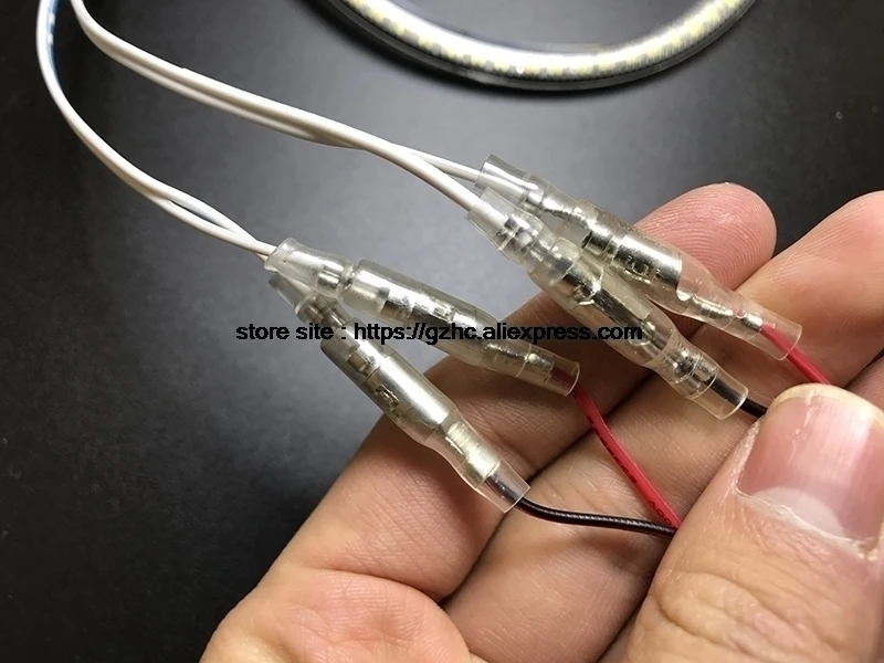 HochiTech ультра яркий SMD белый светодиодный ангельские глазки 2500LM 12V halo Кольцо Комплект дневного света DRL для Kia Sorento 2006-2009
