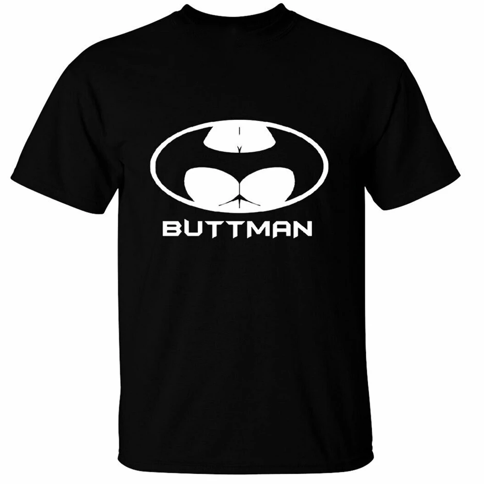 Мужская забавная футболка buttman rude joke новинка подарок летучей мыши топы новая